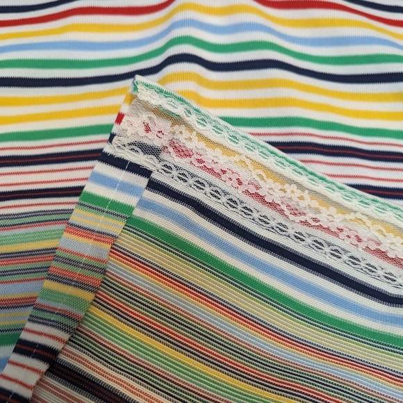 Vintage 1970 Handmade Rainbow Dress - Picture 4 of 11